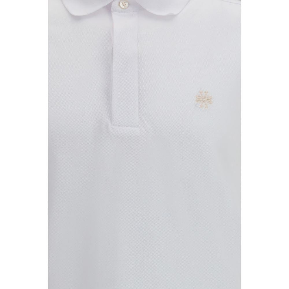 White Cotton Polo Shirt