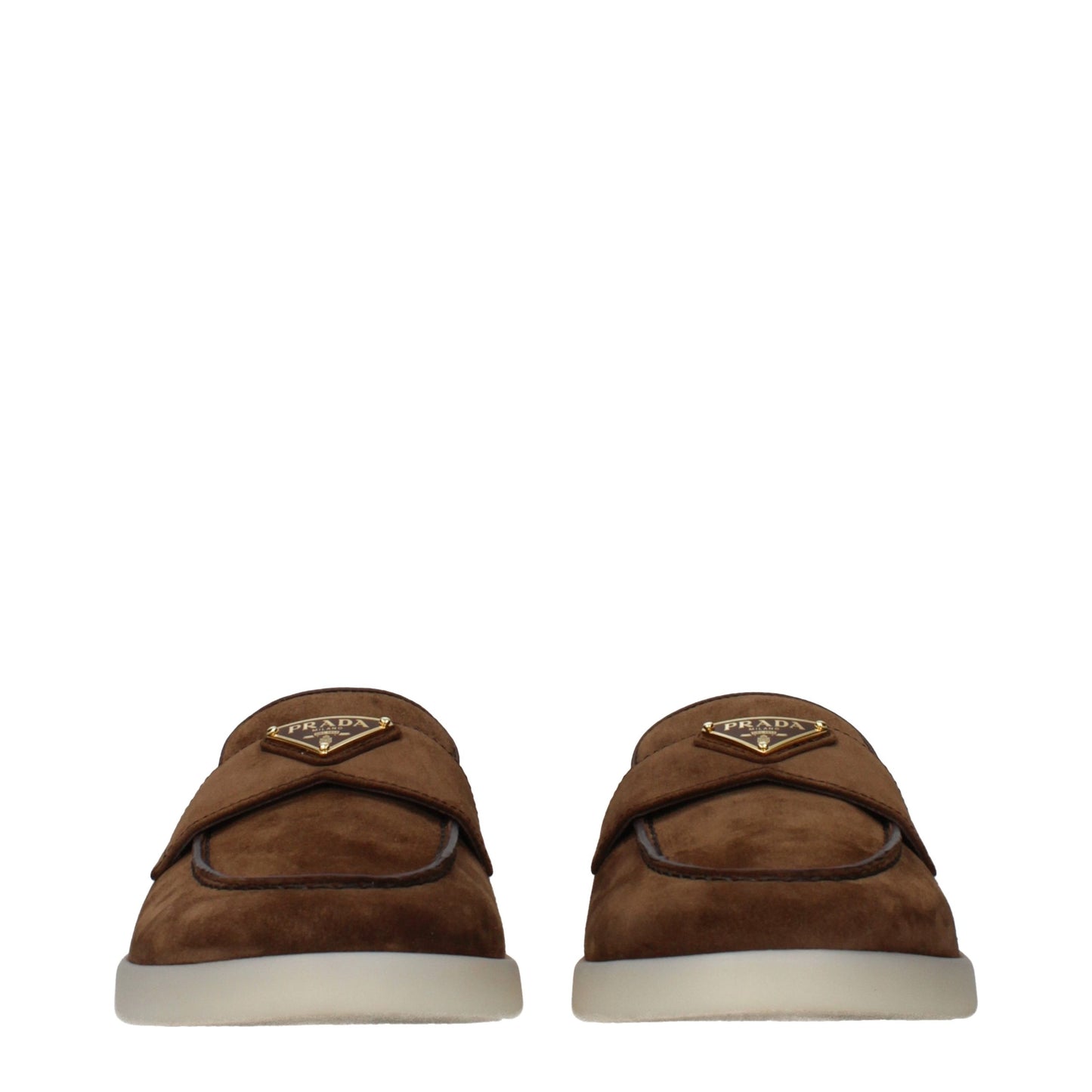 Brown Leather Slip-On Loafers
