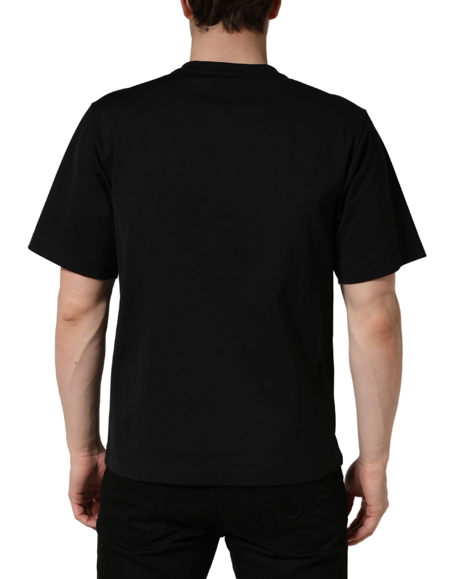 Black Gold Embellishment DG Cotton T-shirt