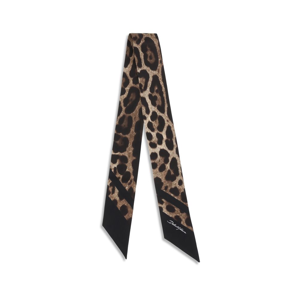 Brown Silk Scarf