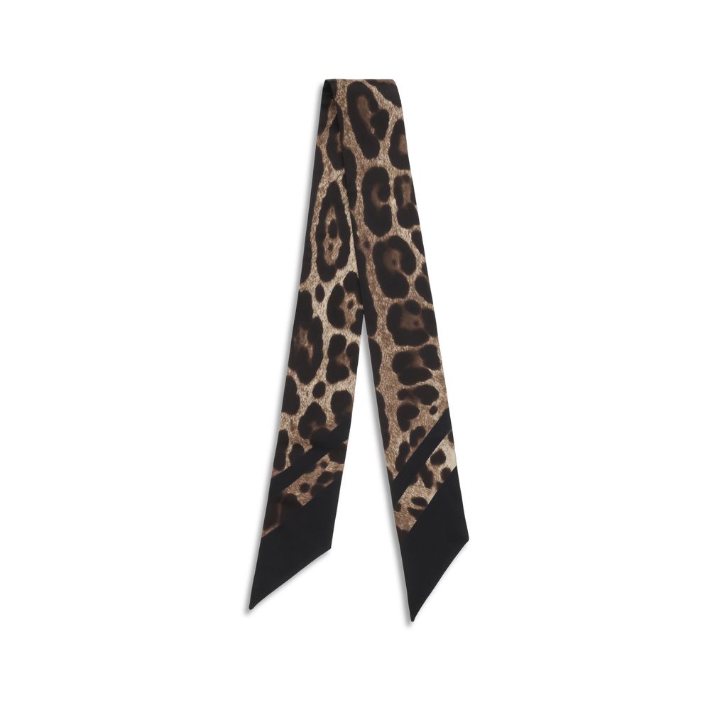 Brown Silk Scarf