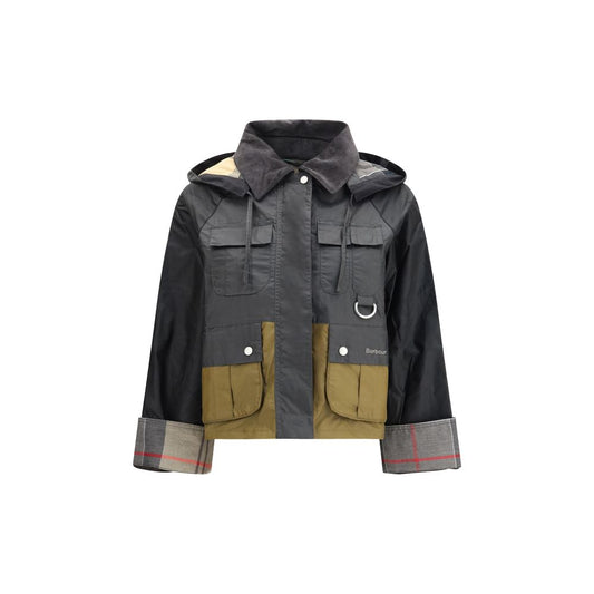Black Cotton Full-Length Jacket