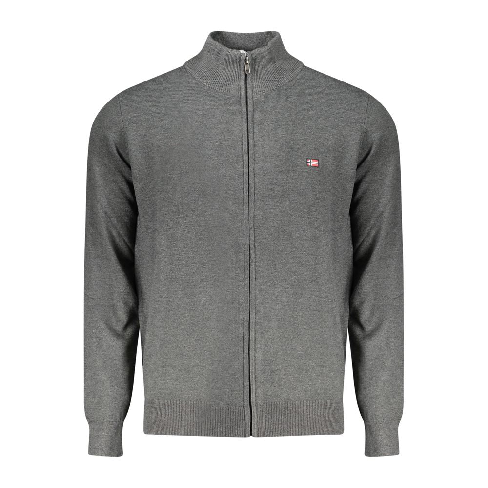 Grigio Polyamide Men Cardigan