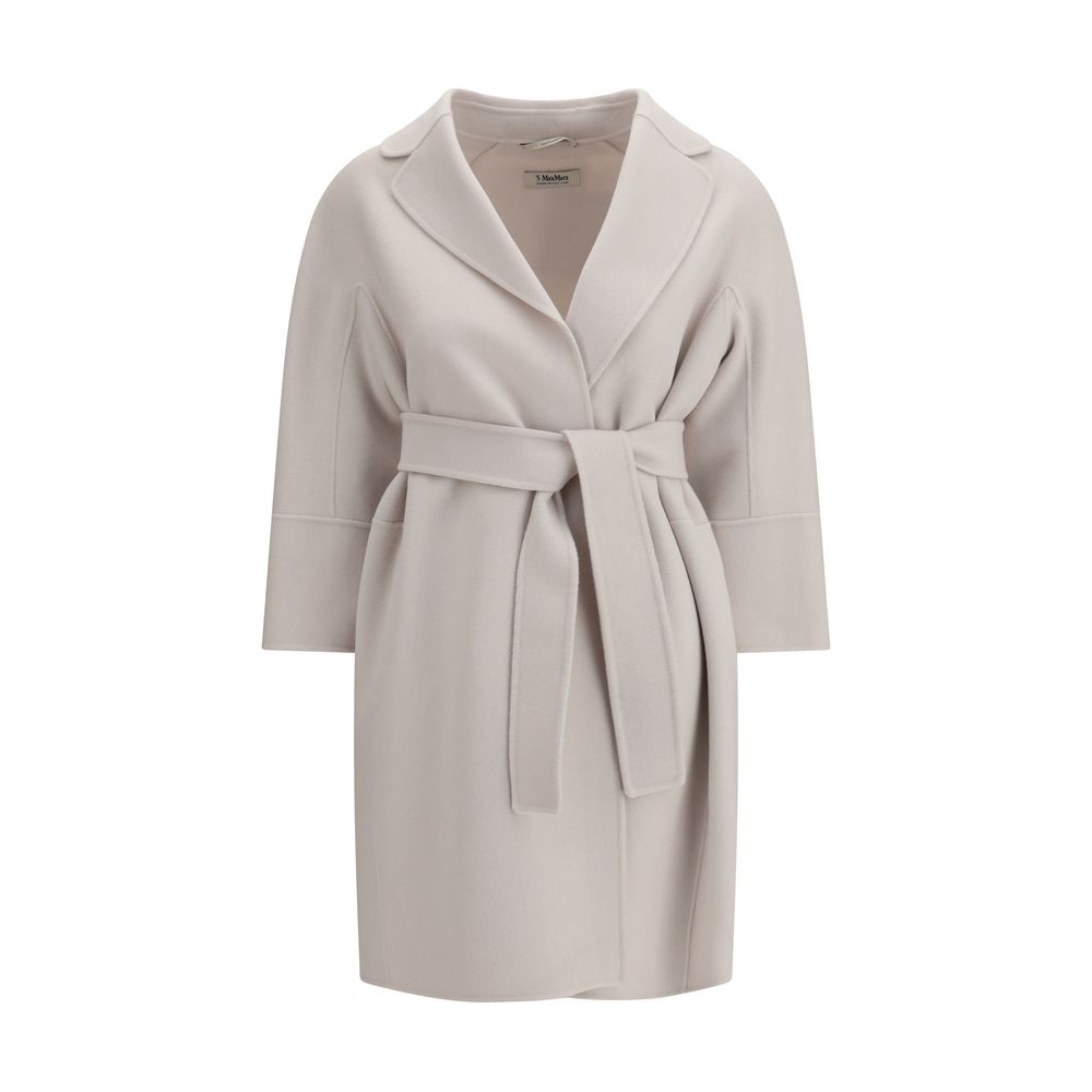 Beige Fleece Wool Coat