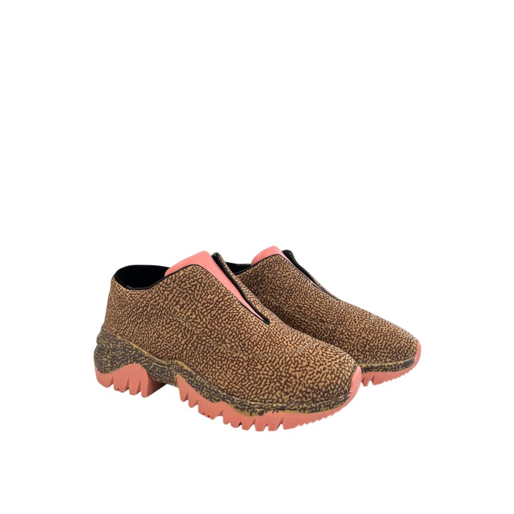 Beige Genuine Leather Sneaker