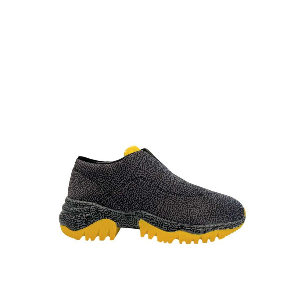 Black Genuine Leather Sneaker