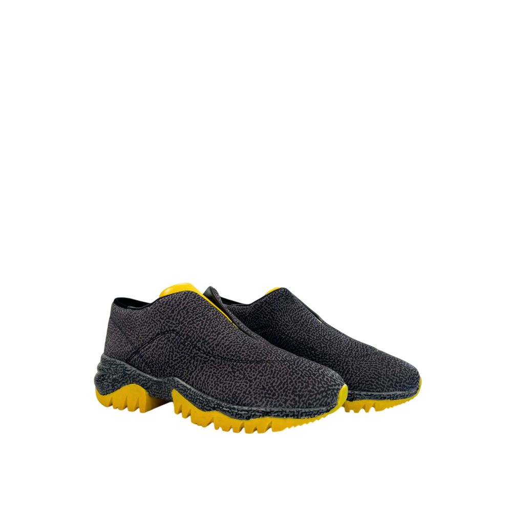 Black Genuine Leather Sneaker