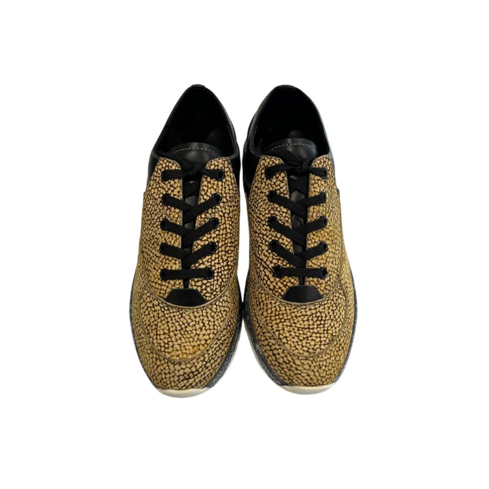 Beige Genuine Leather Sneaker