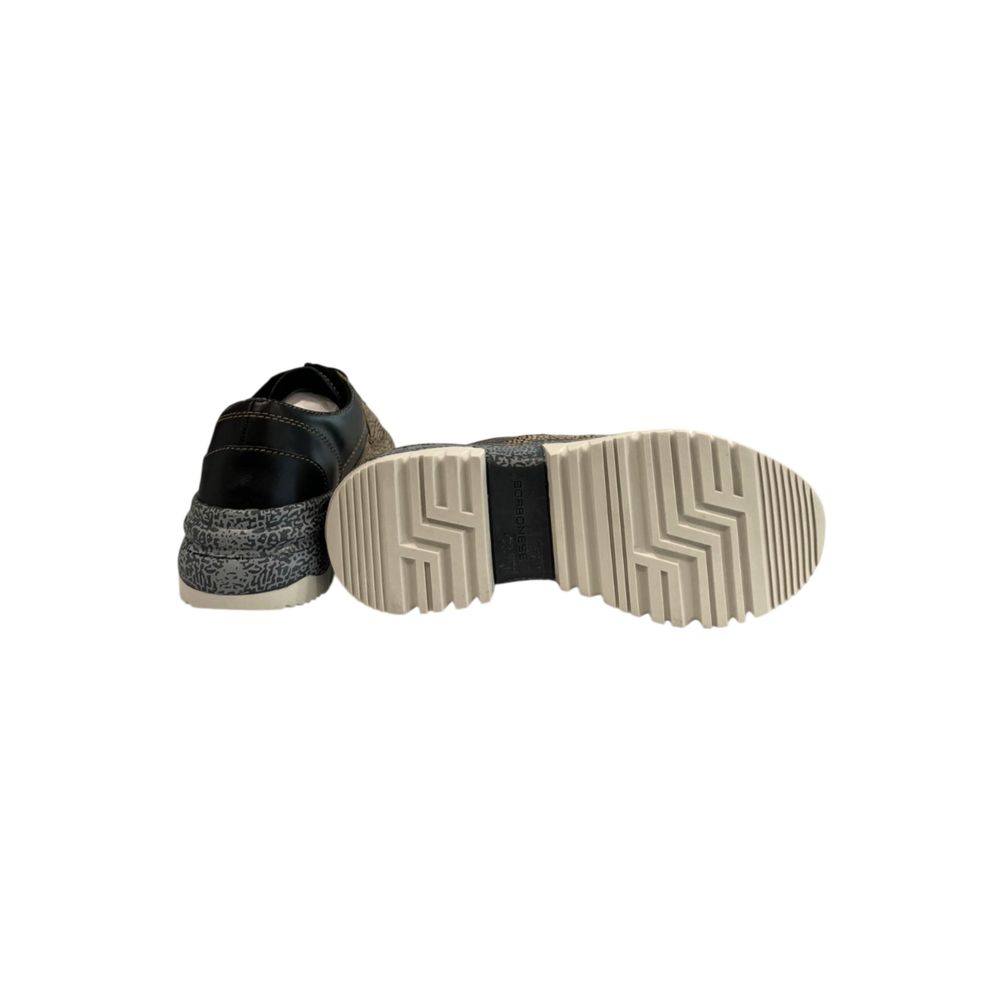 Beige Genuine Leather Sneaker
