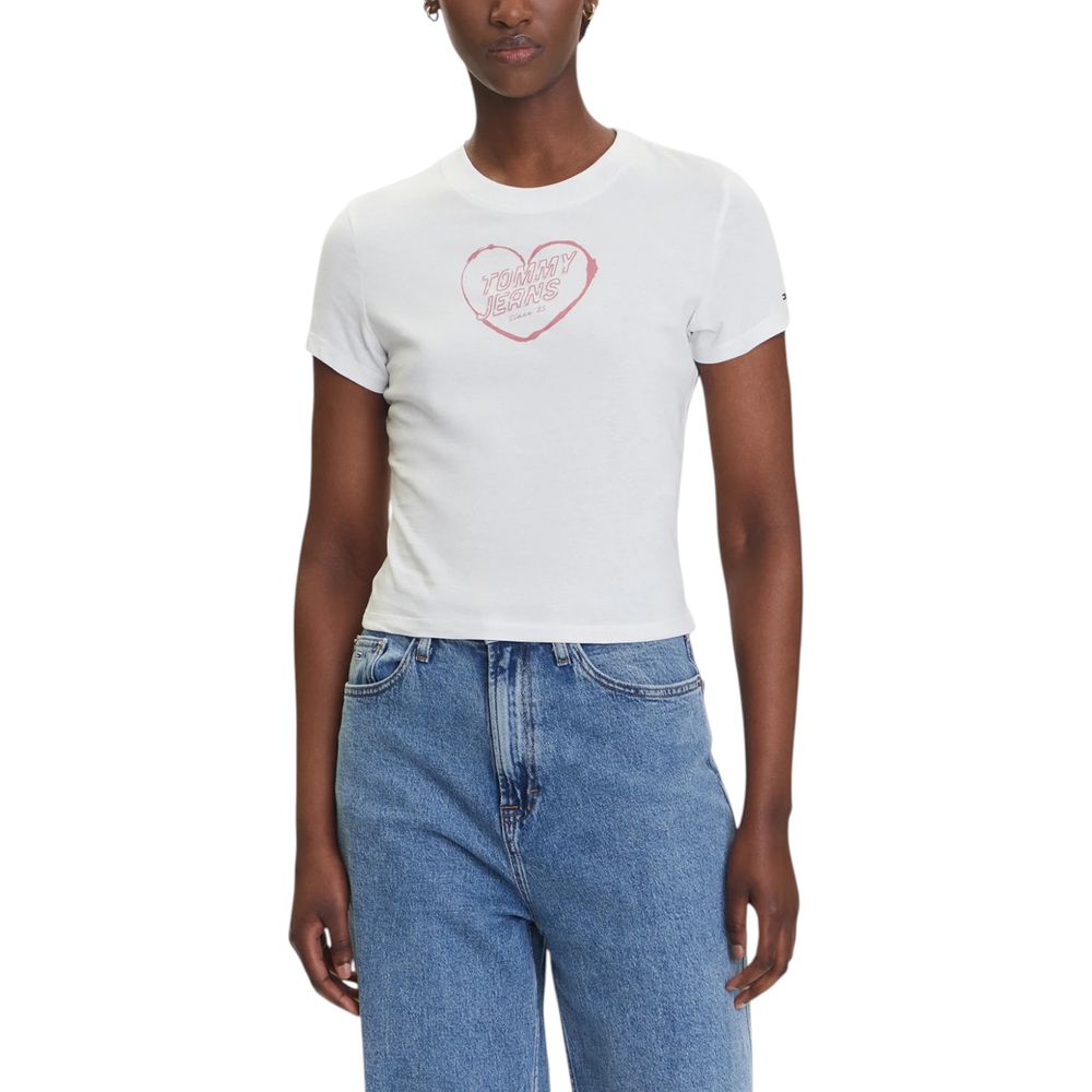Cream Recycled Cotton T-Shirt