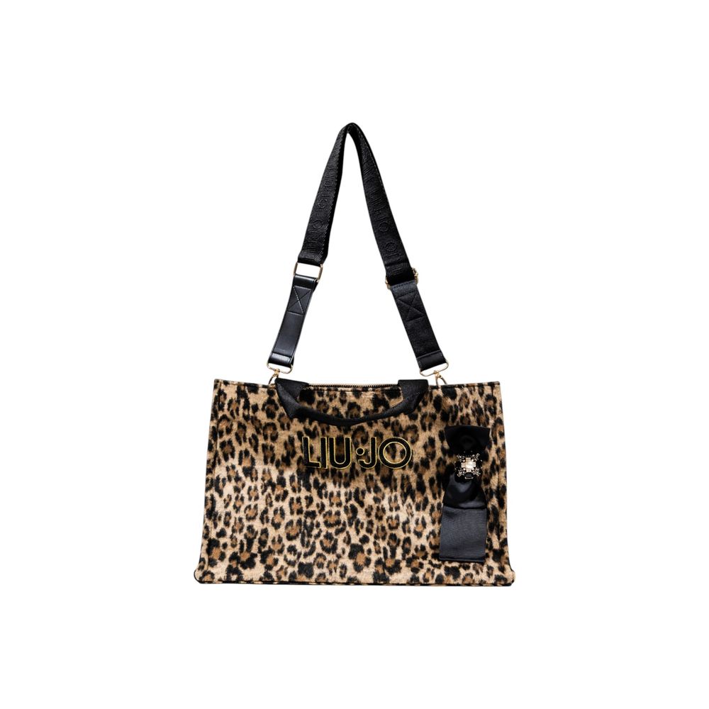 Bicolor Polyester Handbag