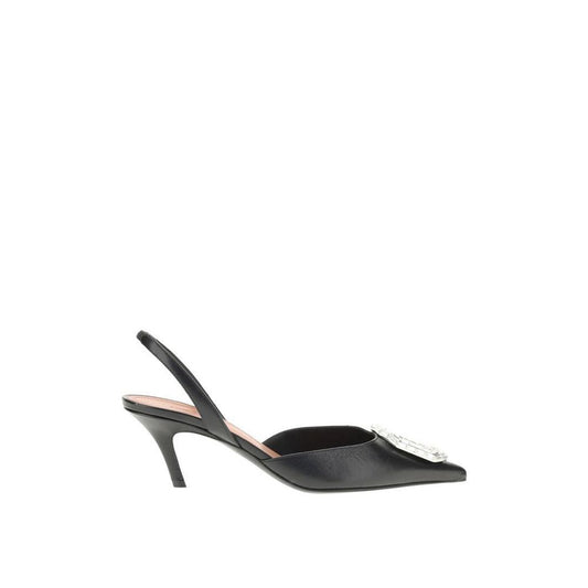 Black Calfskin Pumps