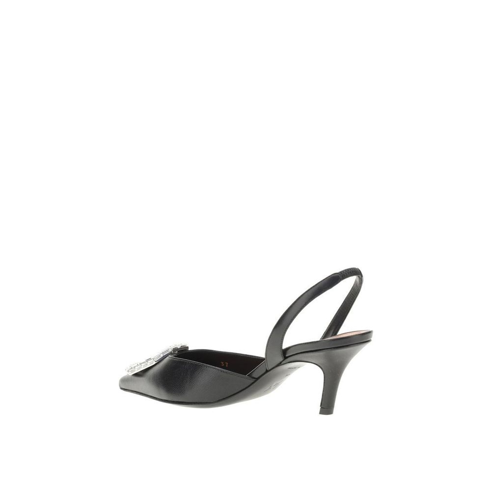 Black Calfskin Pumps