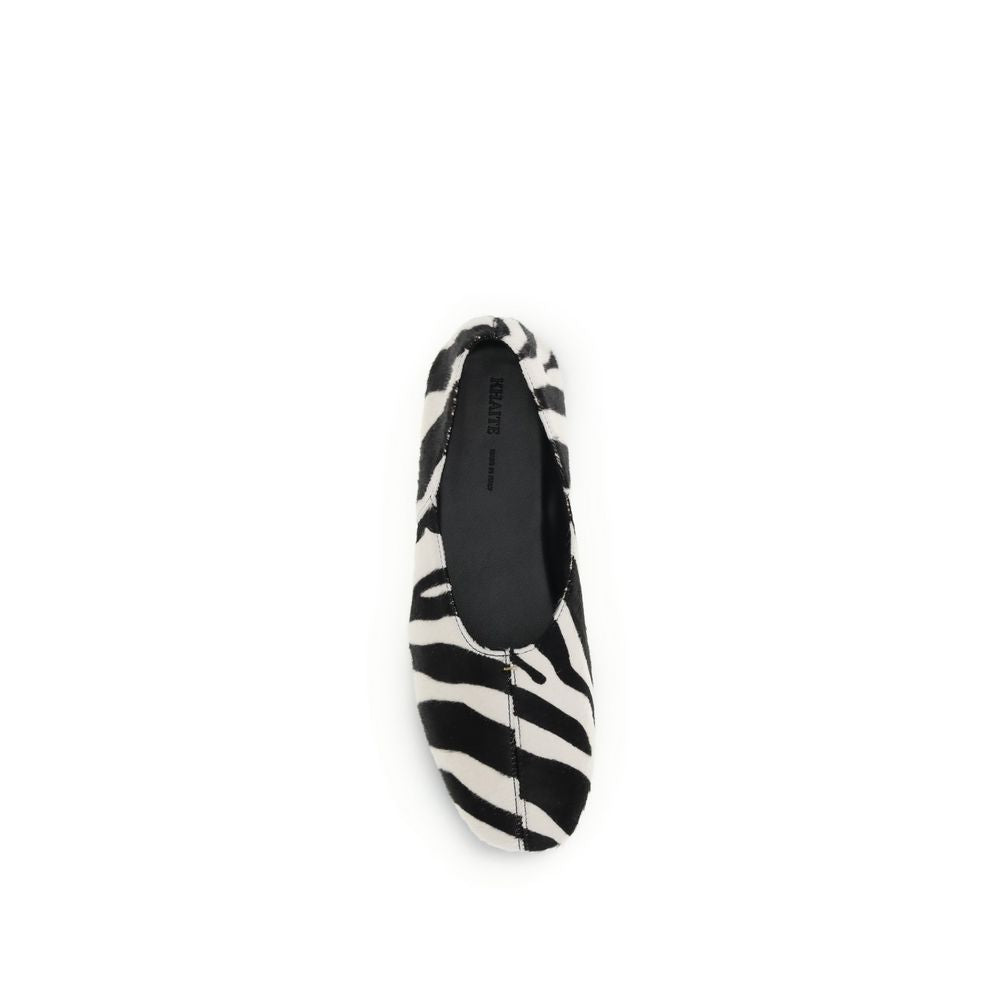 Multicolor Horsehair Ballet Flats