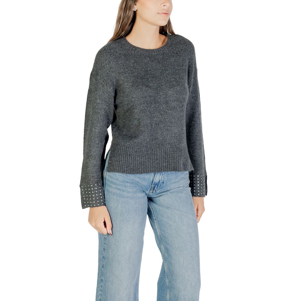 Gray Marabou Sweatshirt