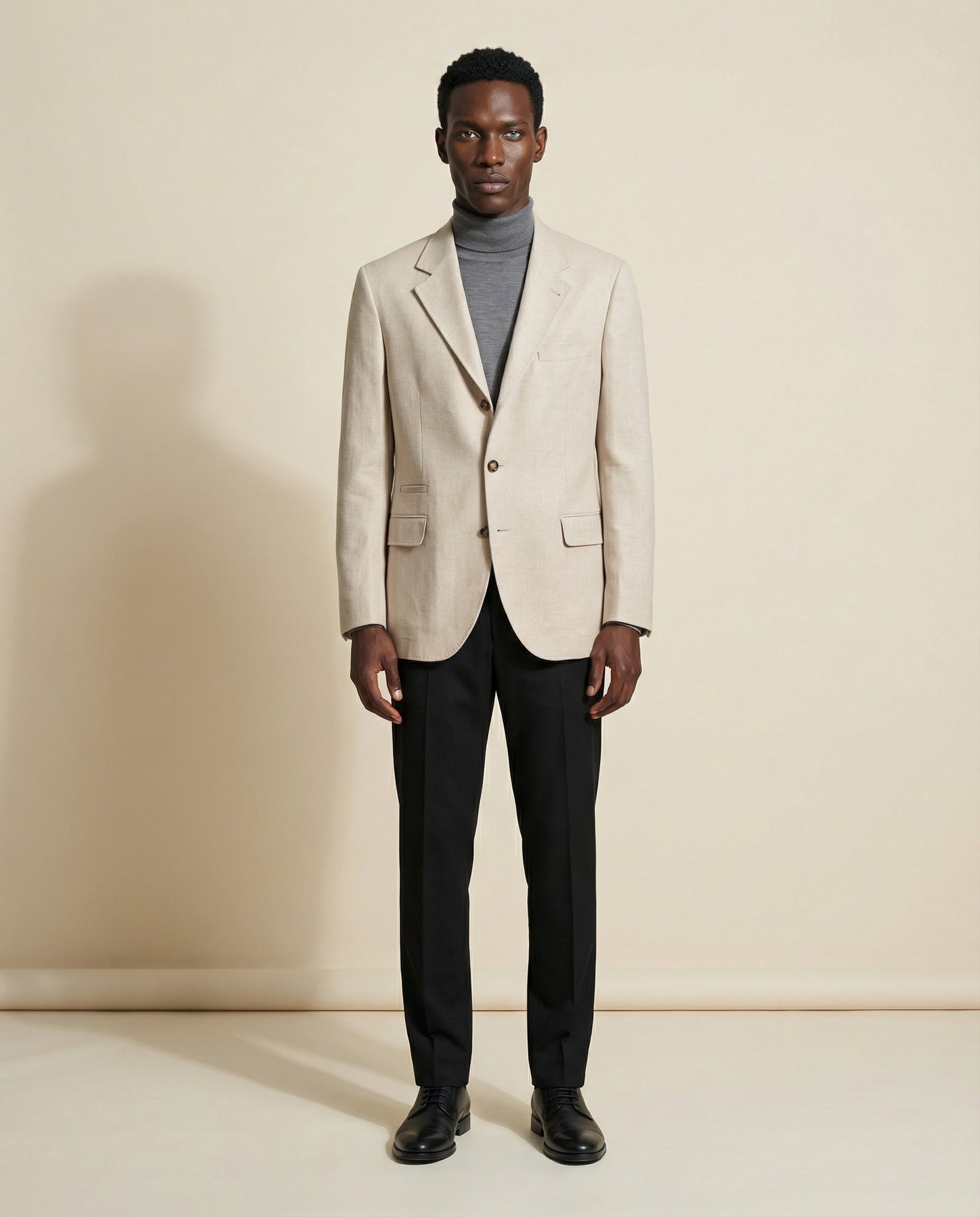 Beige Wool Blazer