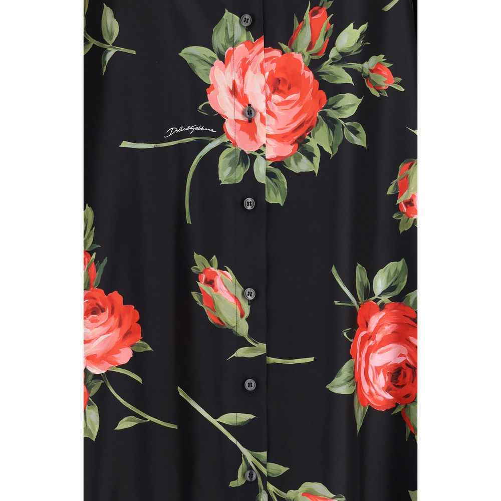 Multicolor Silk Casual Dress