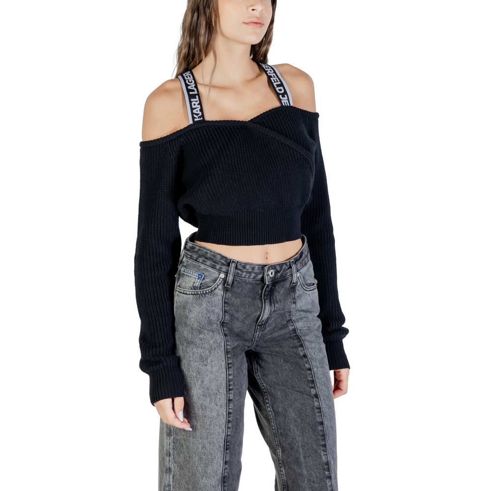 Black Cotton Sweatshirt