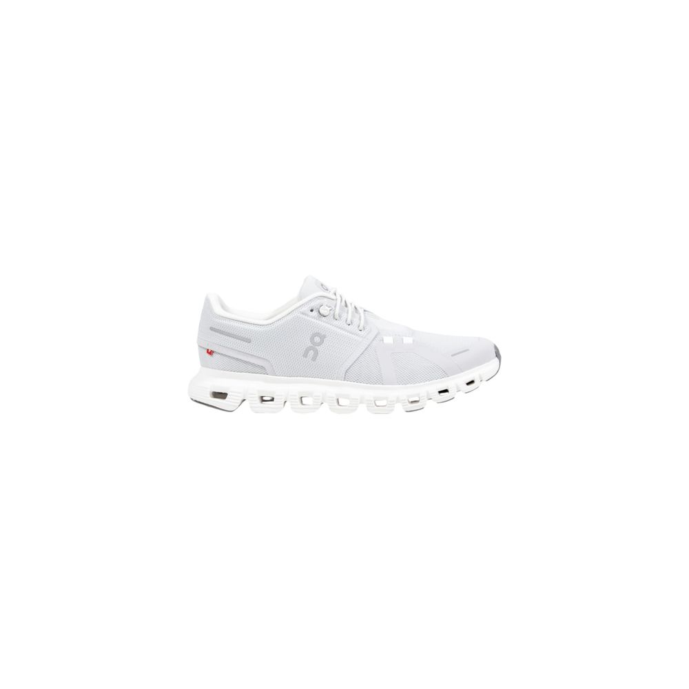 Gray Synthetic Athletic Sneakers