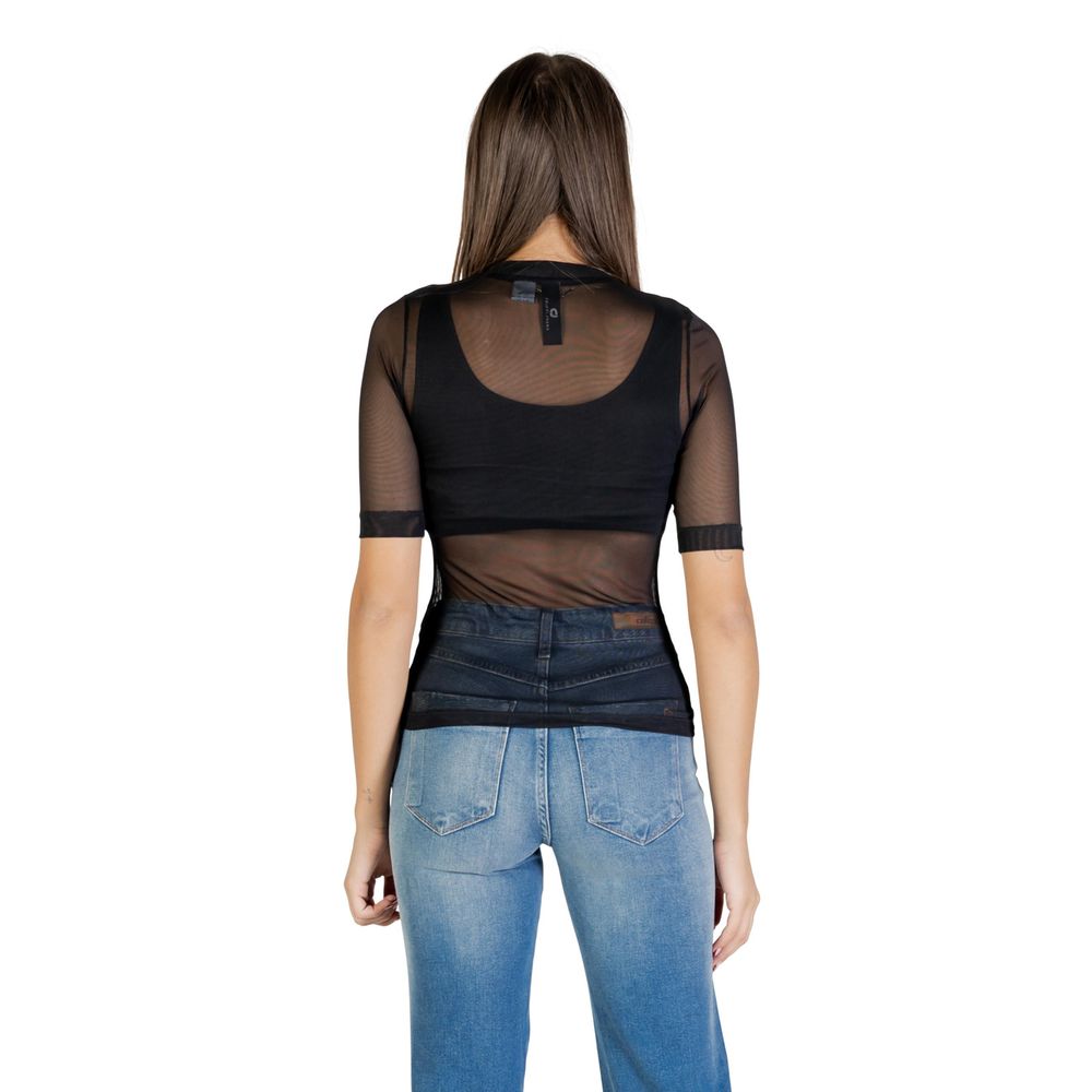 Black Polyester Blouse