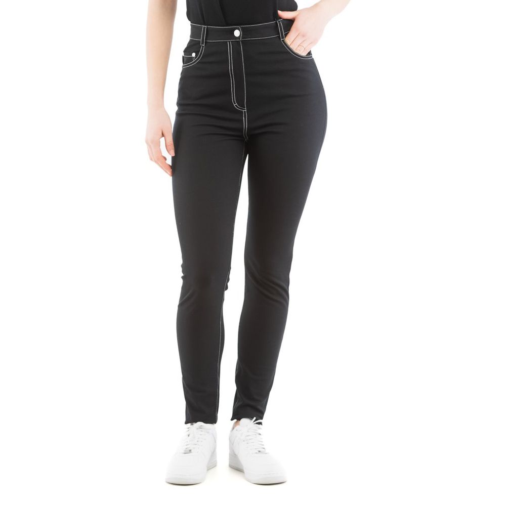 Multicolor Cotton Skinny Pants