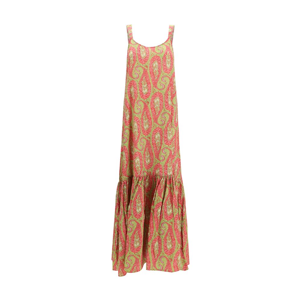 Multicolor Cotton Casual Dress