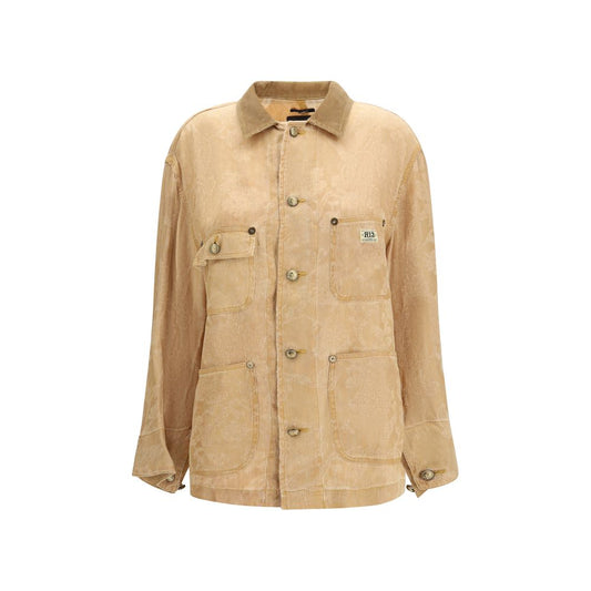 Orange Linen Coat