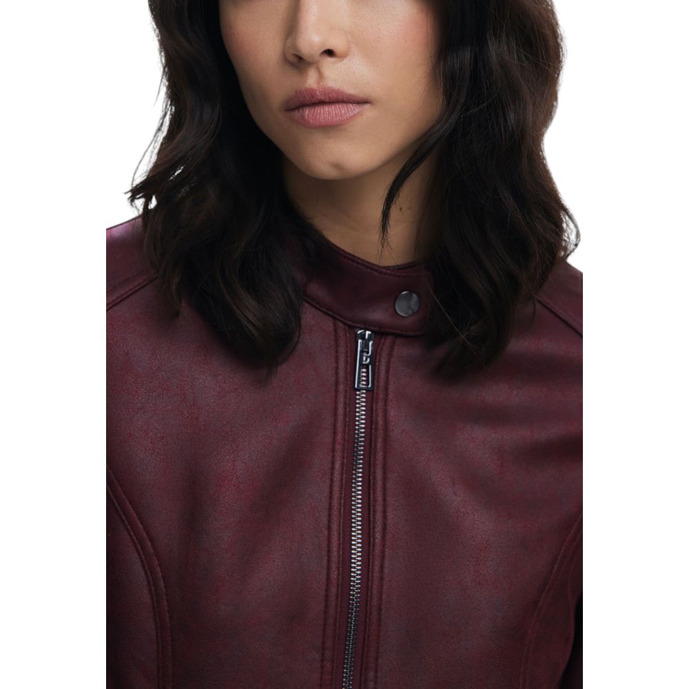 Bordeaux Leather Jacket