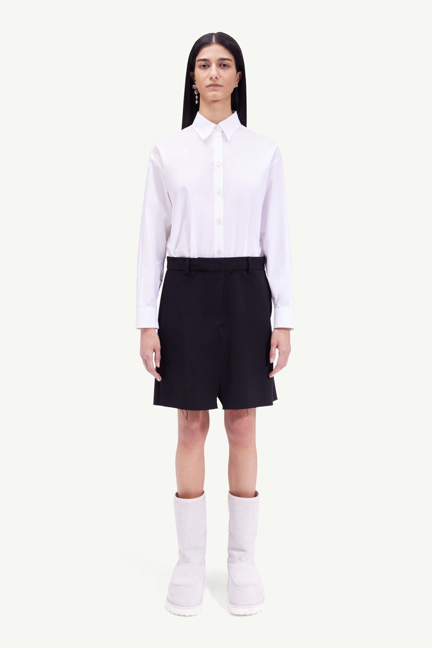 Bicolor Fibres Bermuda Shorts