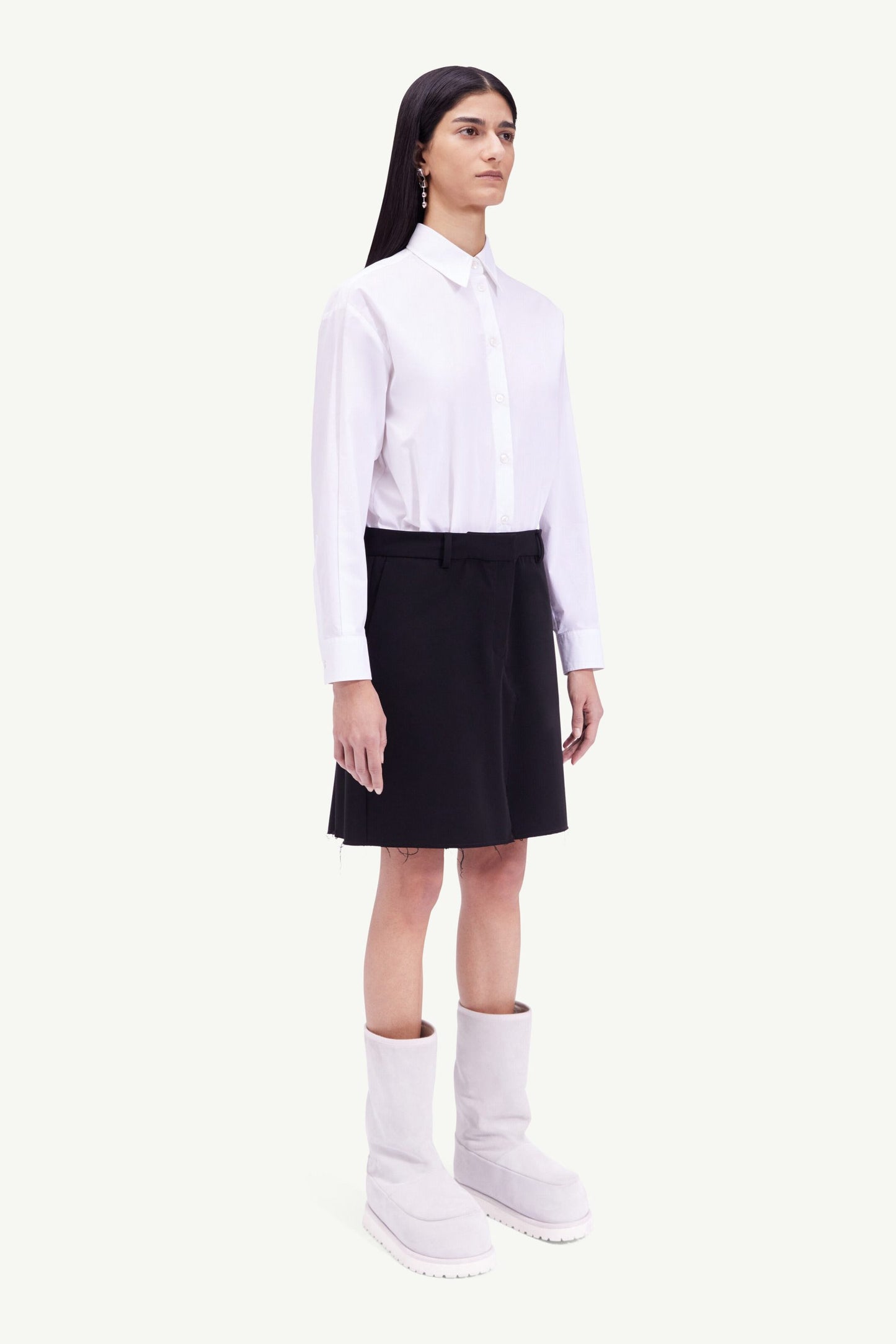 Bicolor Fibres Bermuda Shorts