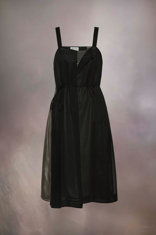 Black Fibres Midi Dress