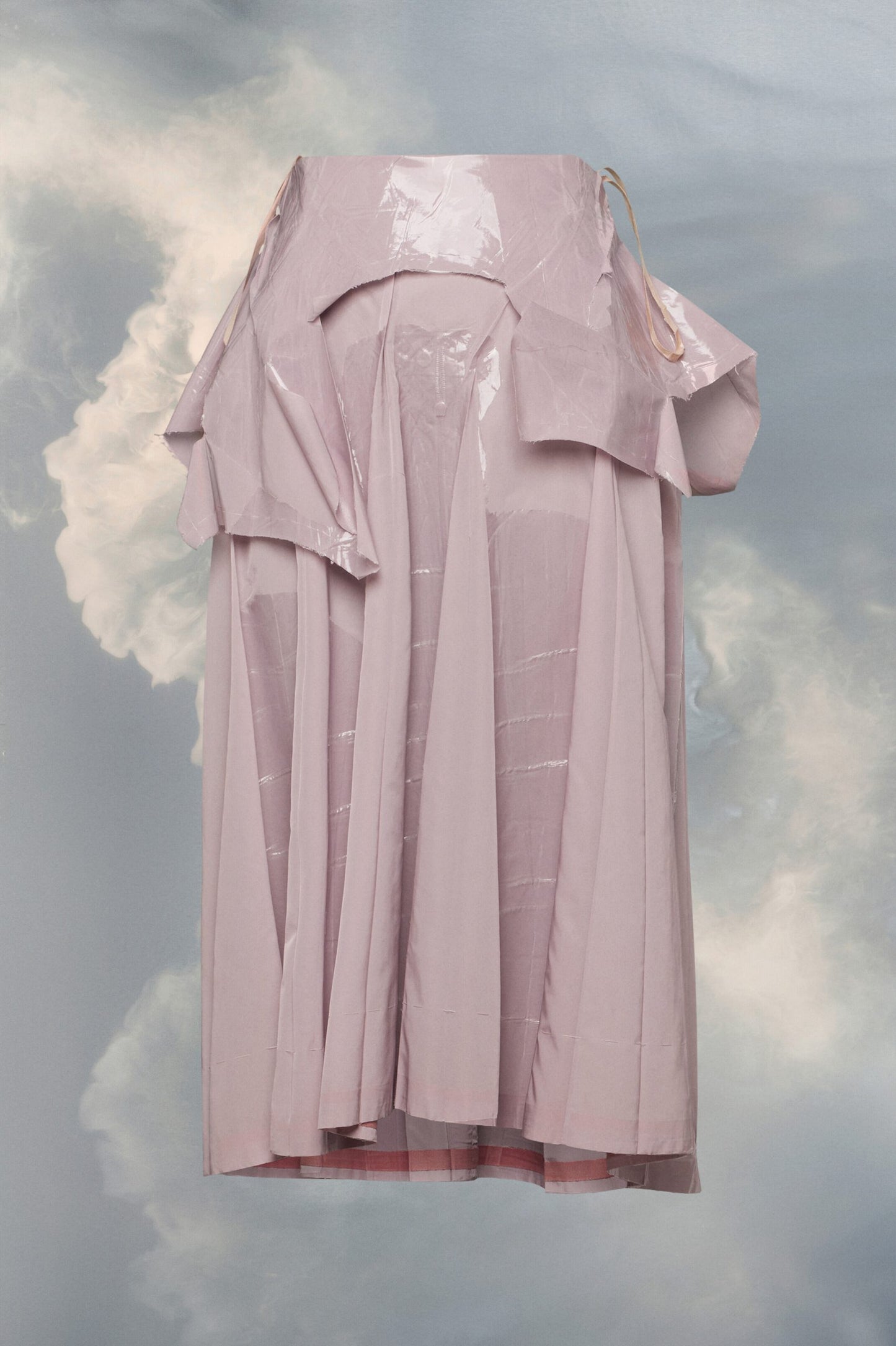 Pink Fibres Midi Skirt