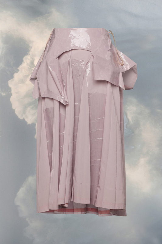 Pink Fibres Midi Skirt
