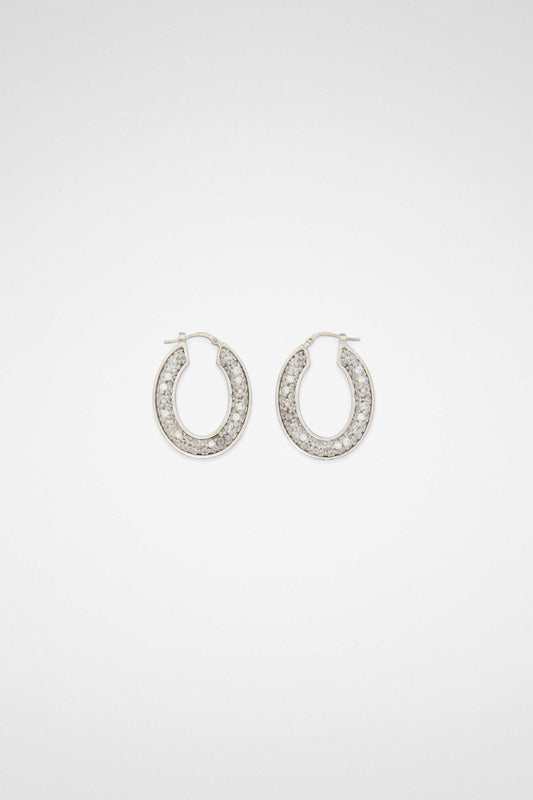 Silver Fibres Earrings