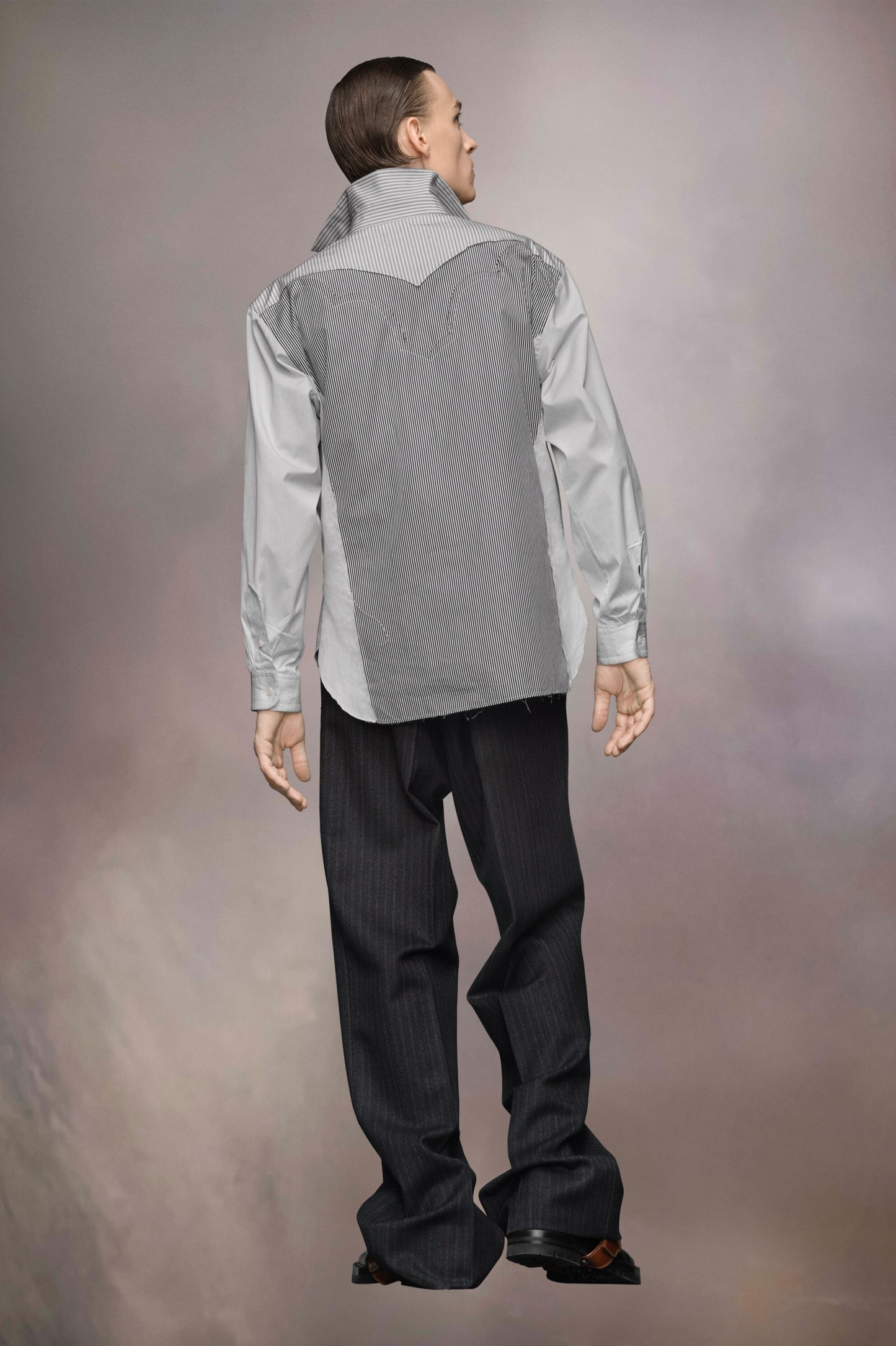 Black Fibres Pattern Shirt