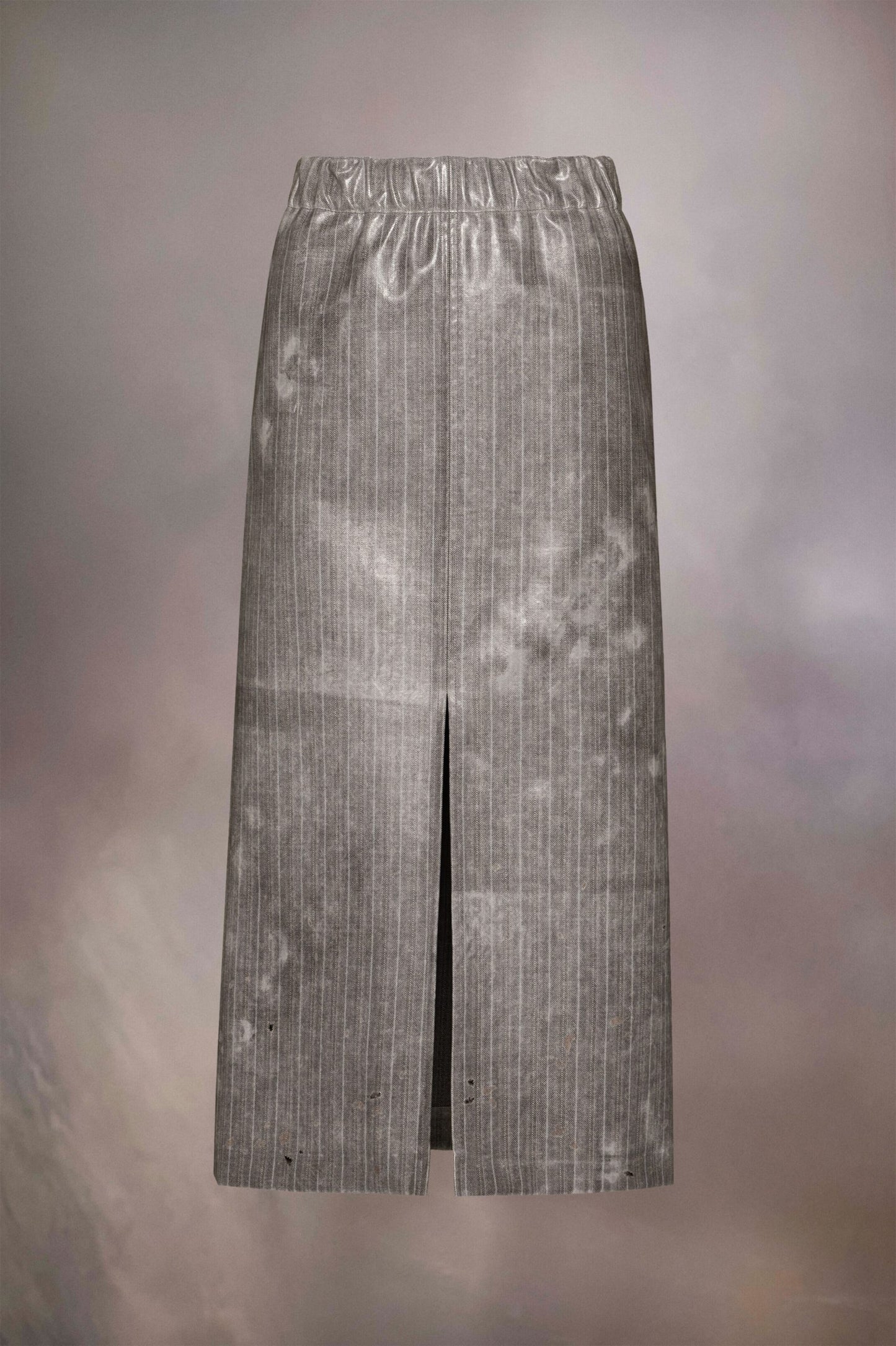 Bicolor Fibres Midi Skirt