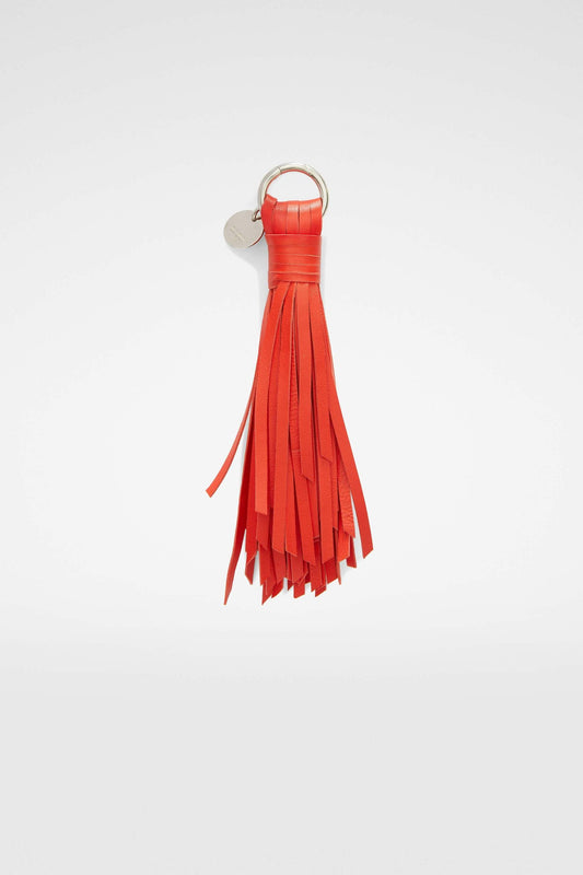 Beige Fibres Keychain
