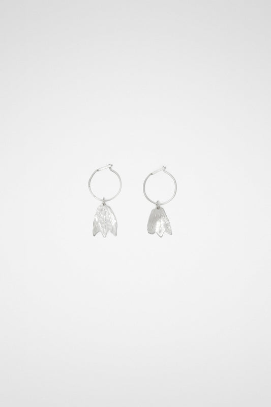 Silver Fibres Earrings