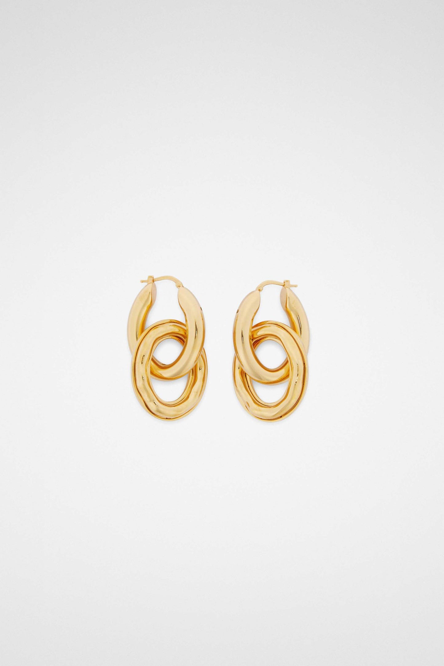 Gold Fibres Earrings