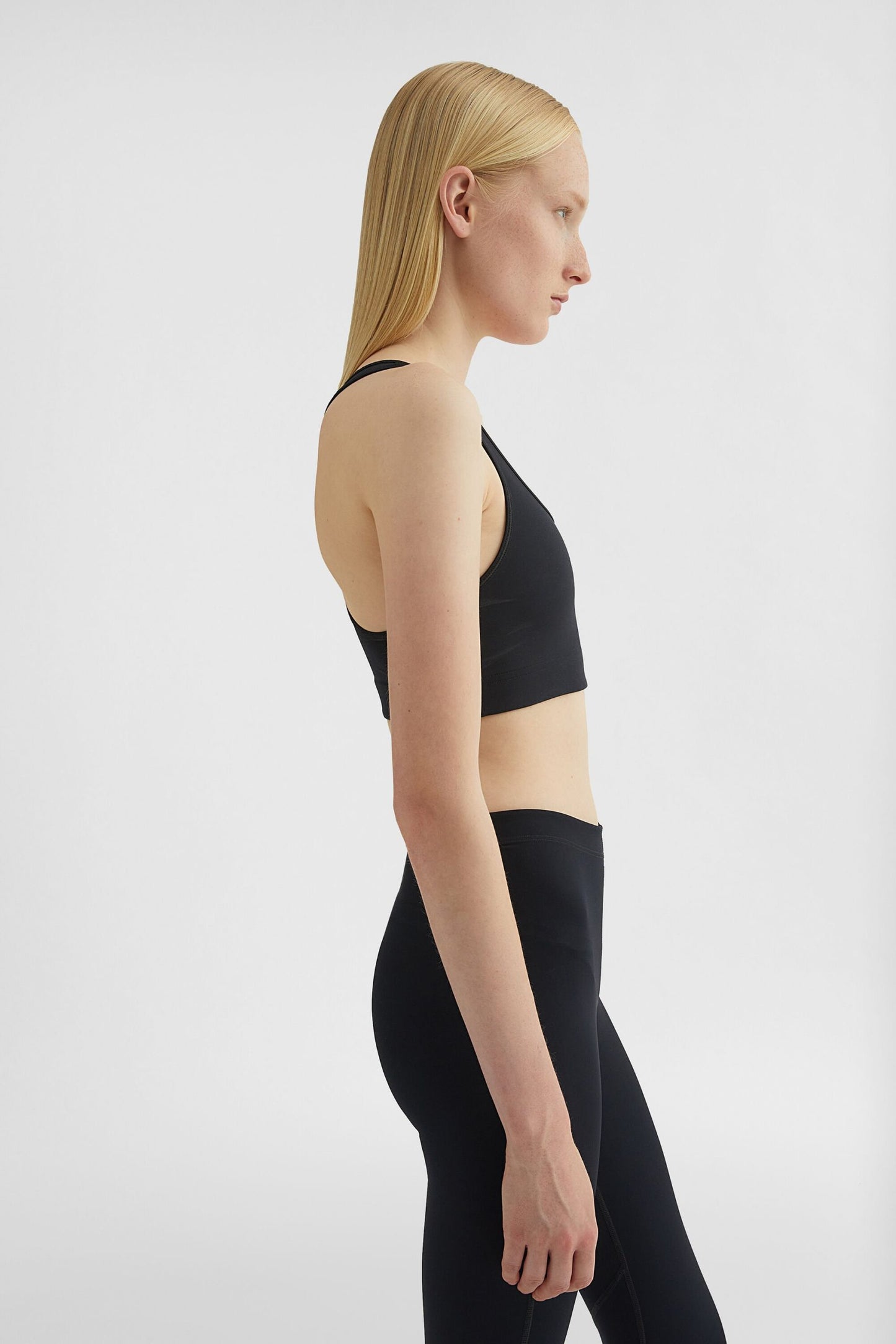 Black Fibres Tank Tops