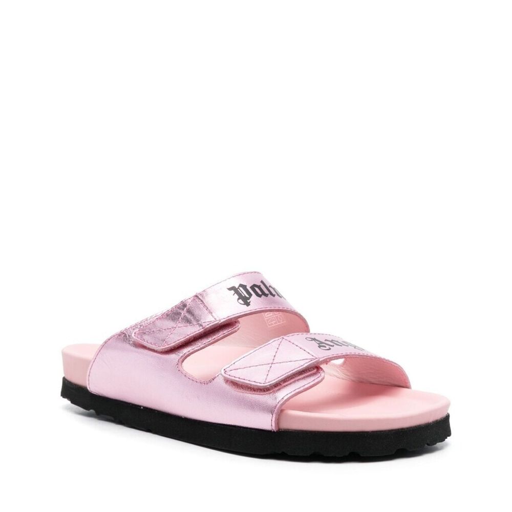 Multicolor Calfskin Strap-On Sandals