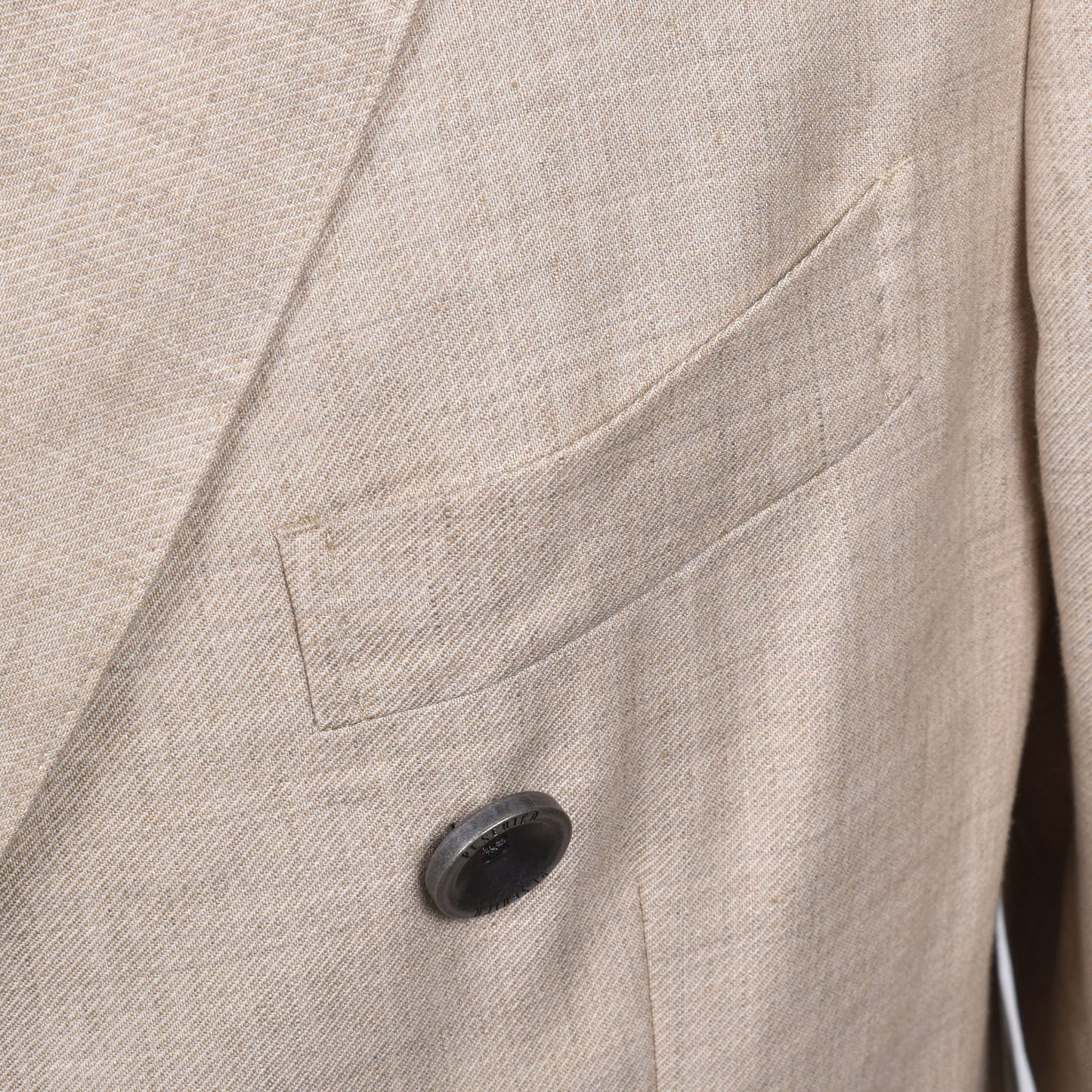 Beige Linen Blazer
