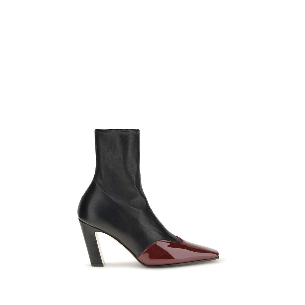 Black Leather Ankle Boots