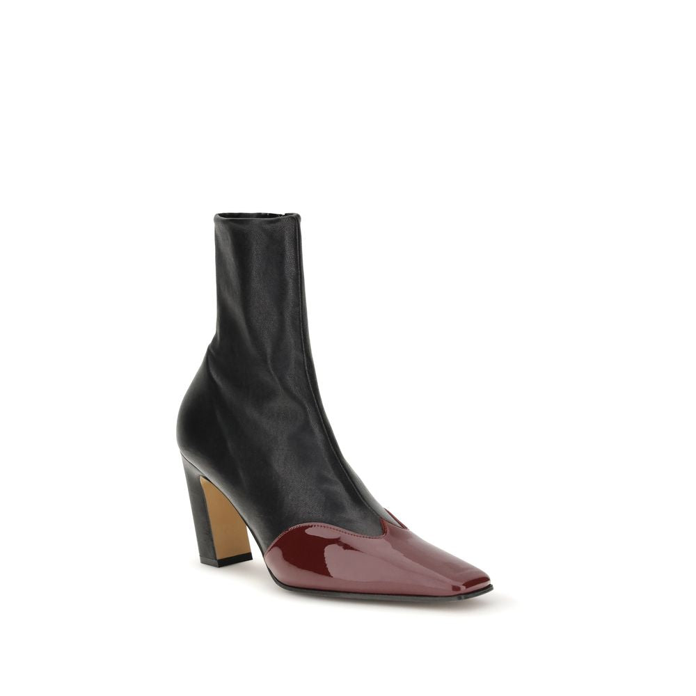 Black Leather Ankle Boots