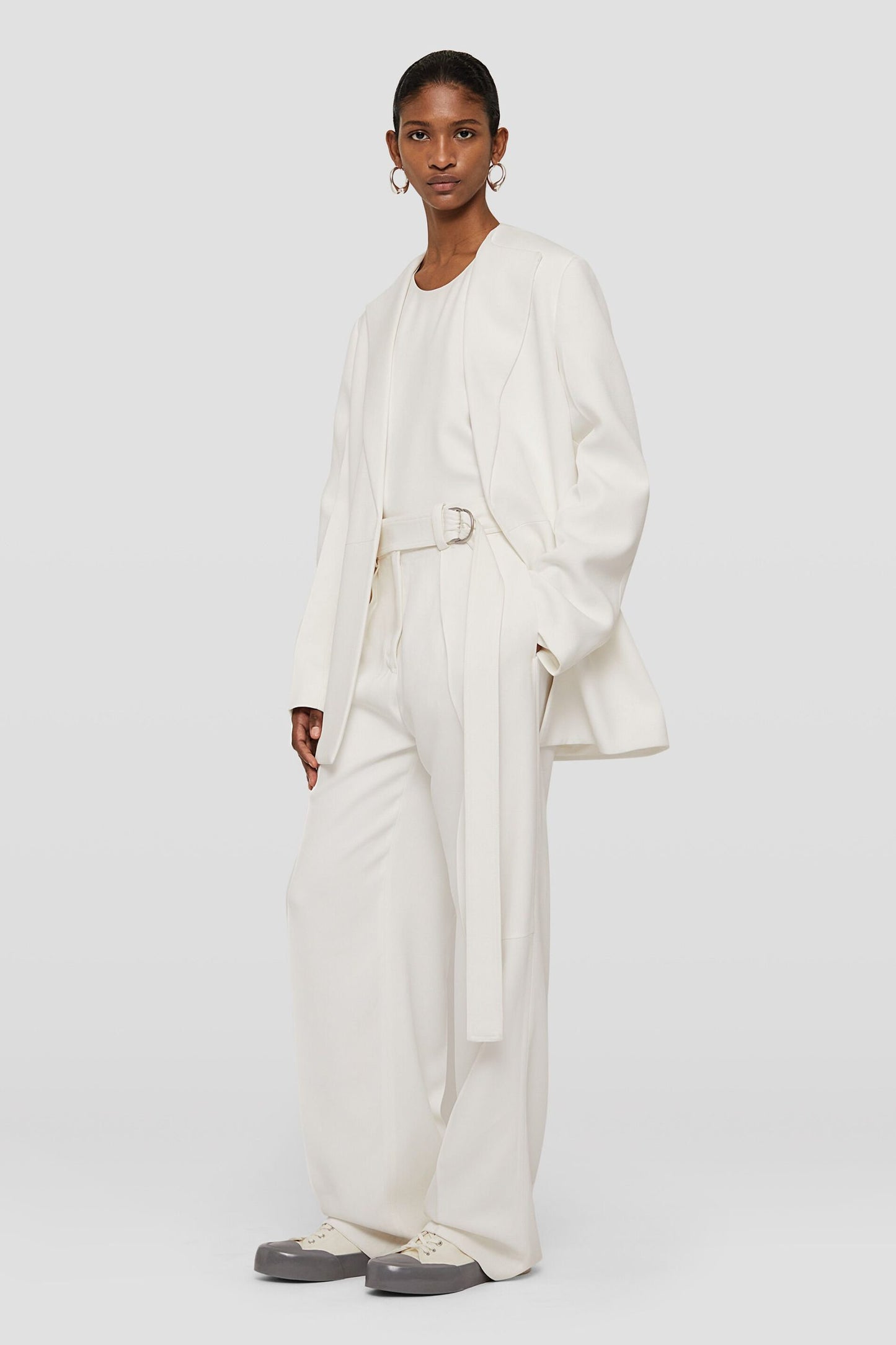Beige Fibres Dress Pants