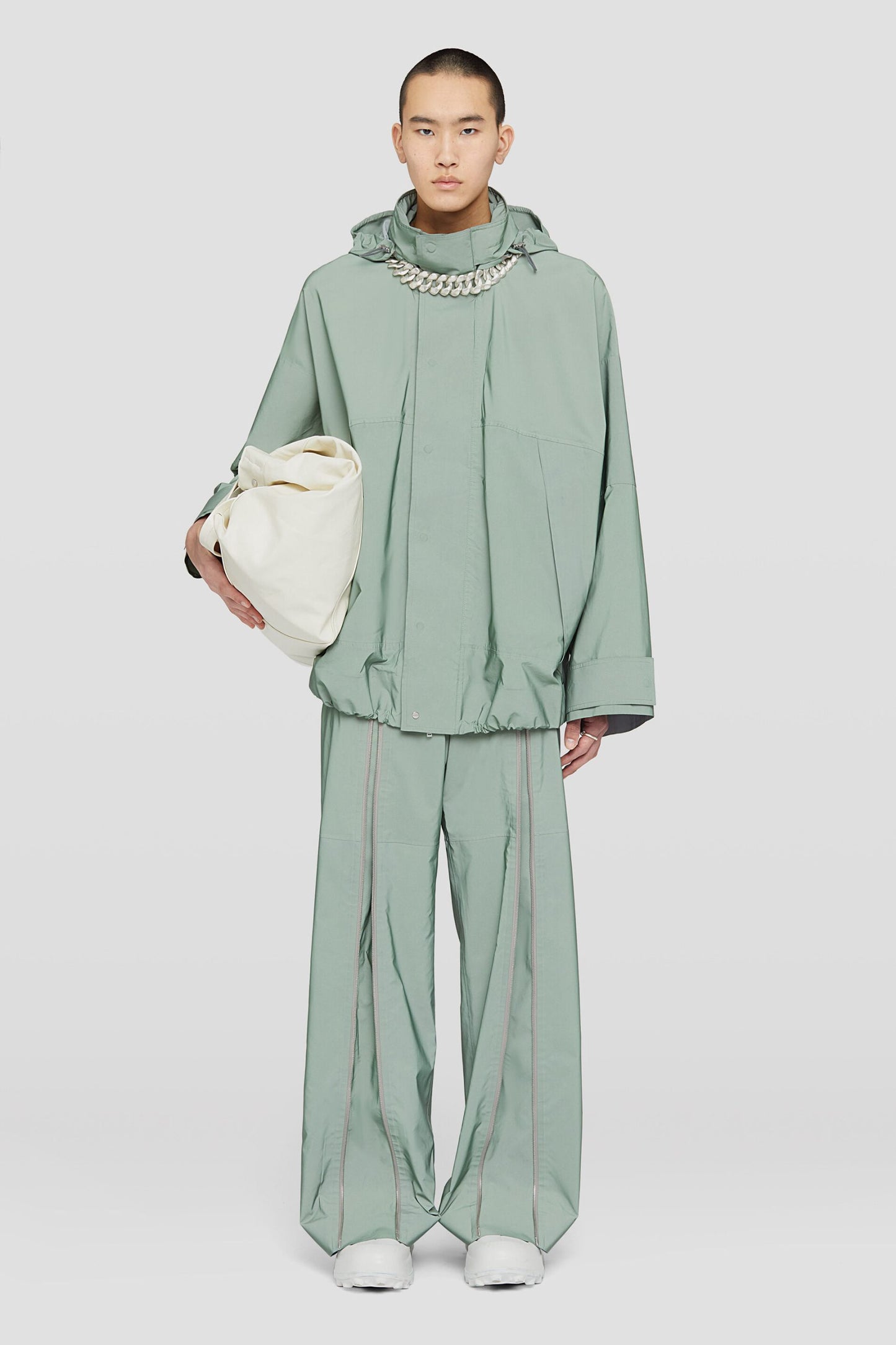 Green Fibres Full-Length Jacket