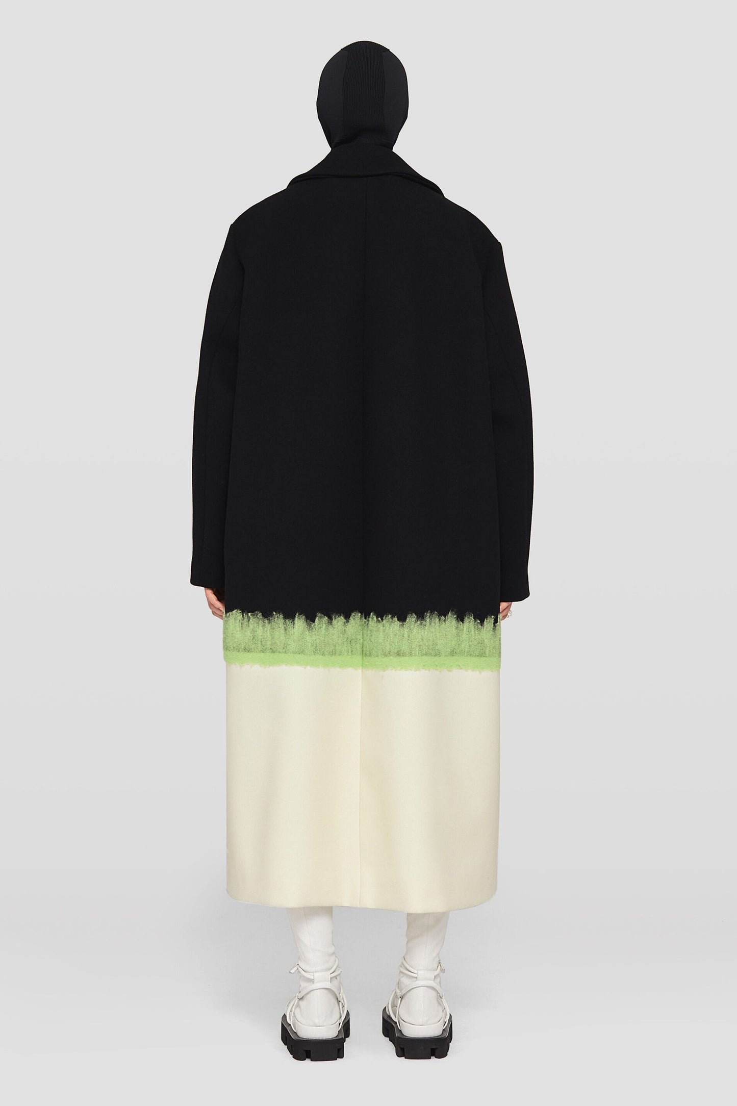 Black Fibres Coat