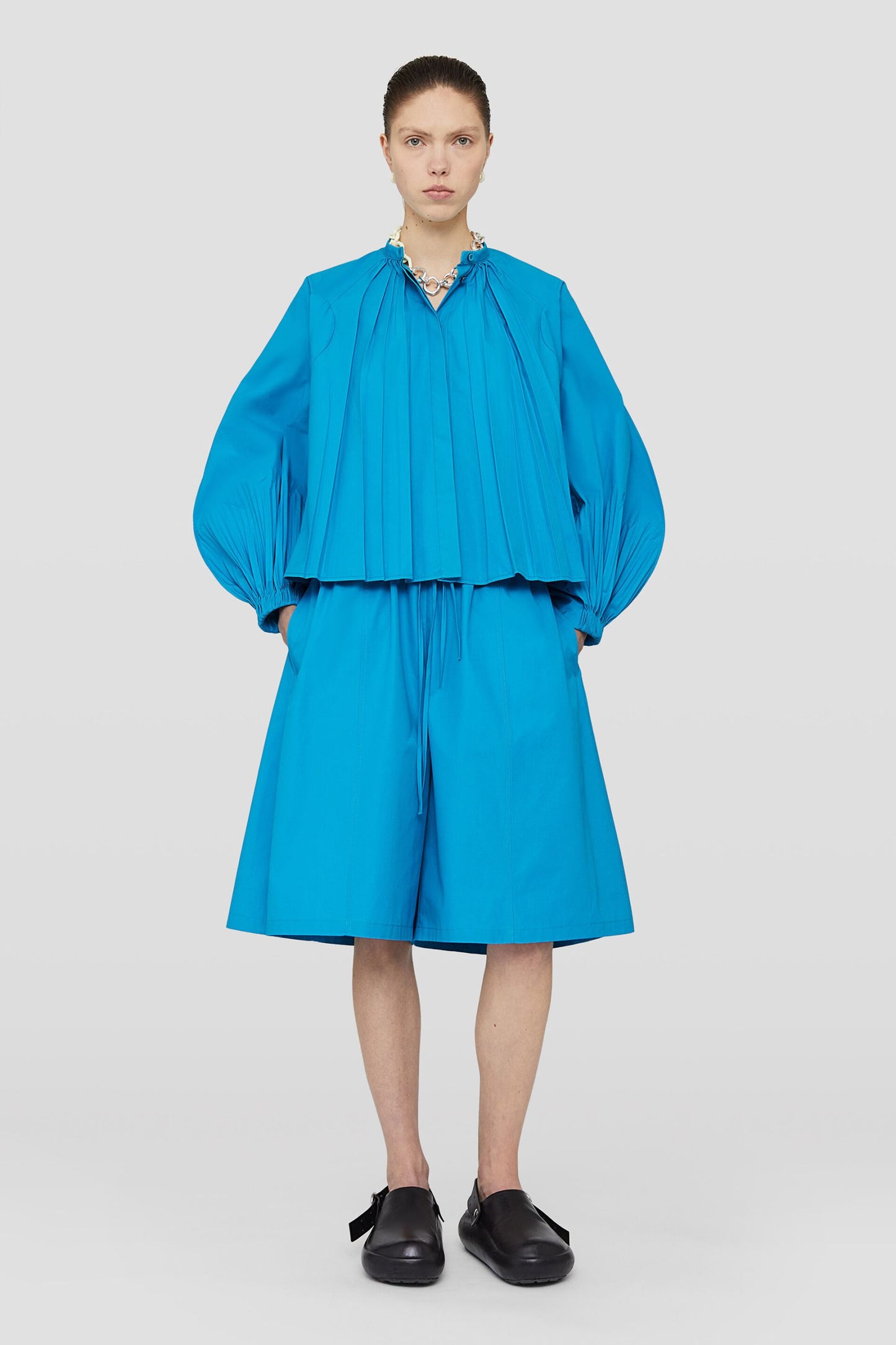 Blue Fibres Bermuda Shorts