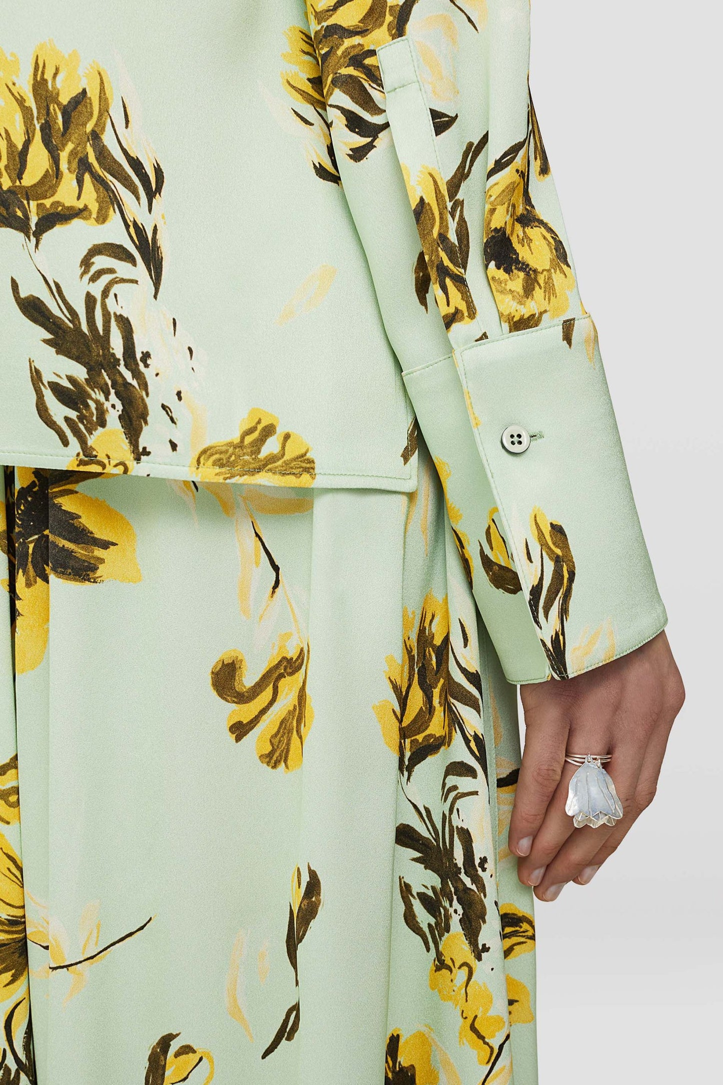 Green Fibres Pattern Shirt