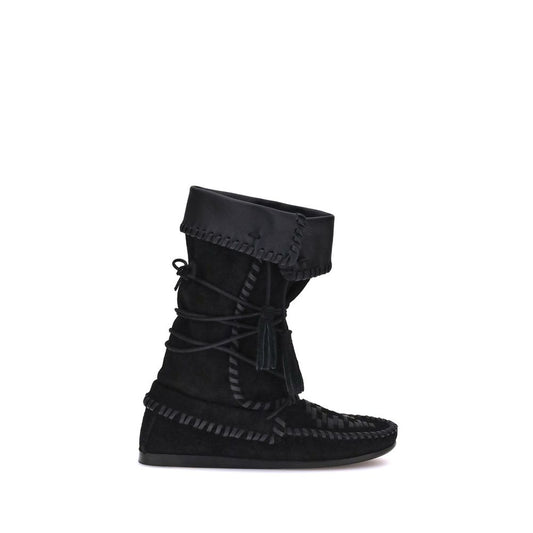 Brown Calf Leather Bos Taurus Lace-Up Boots